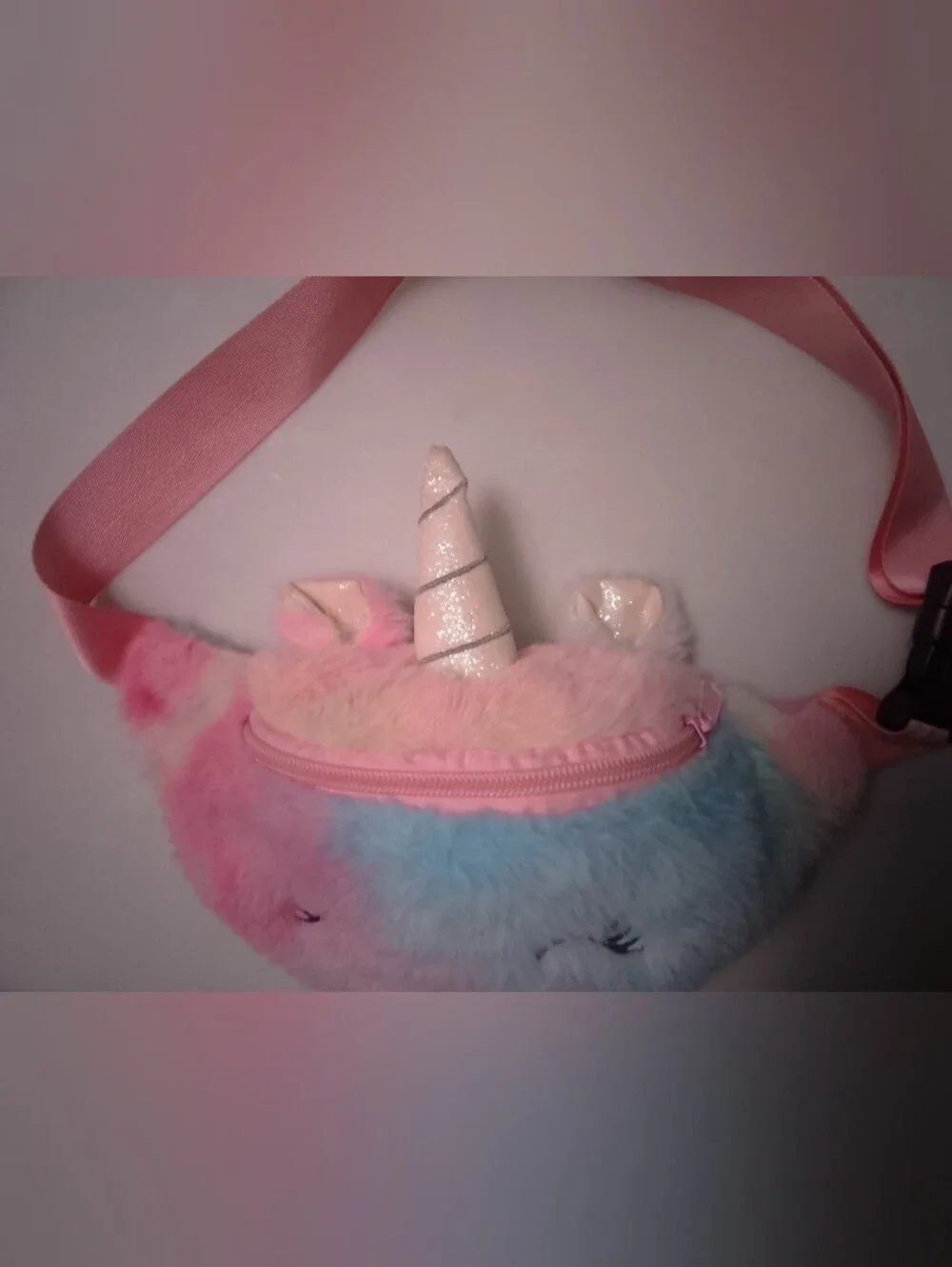 plush unicorn fanny pack